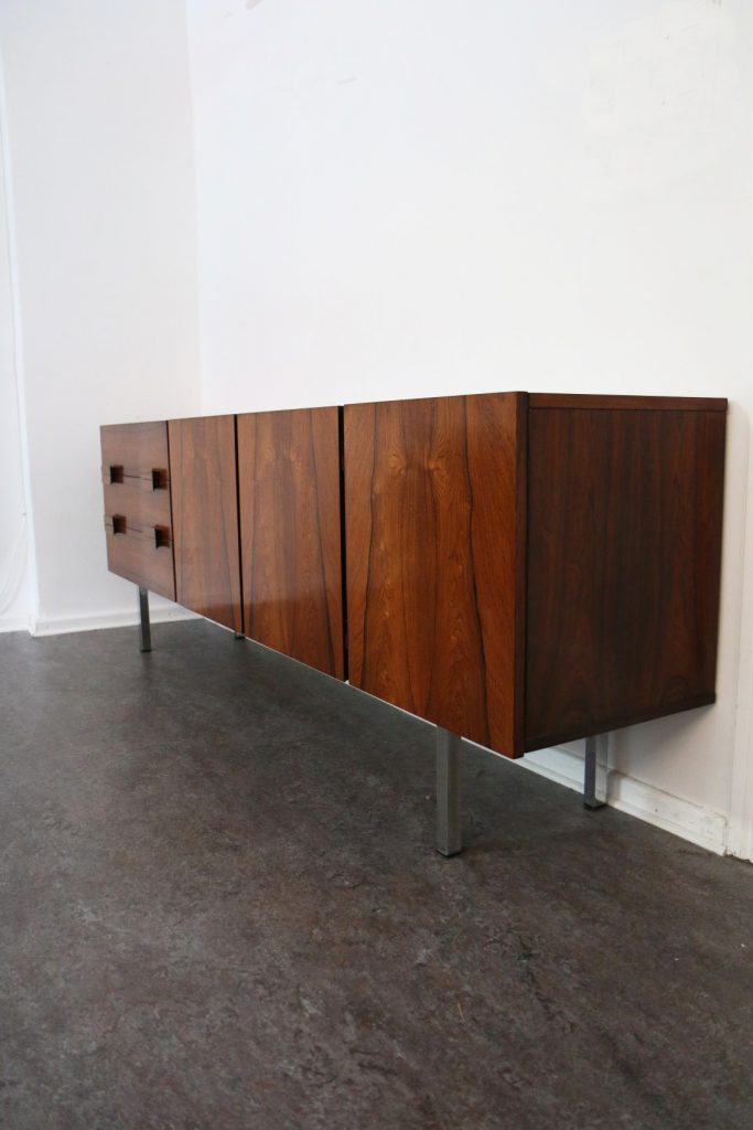 Mid century rosewood sideboard credenza Palisander Vintage Galore
