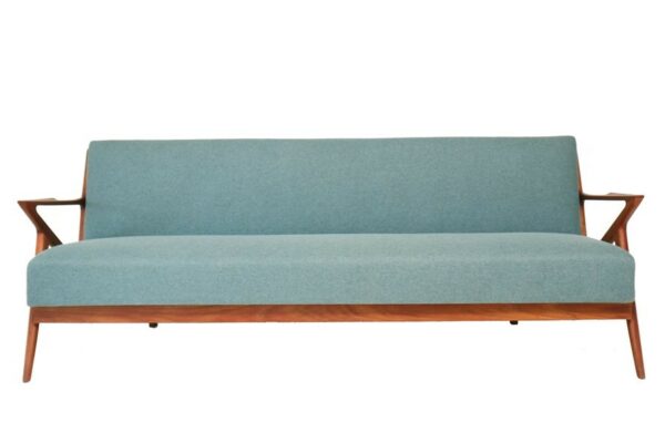 Rare danish modern Poul Jensen / Selig "Z-Couch", teak, convertible version / Schlaf-Sofa – Bild 5