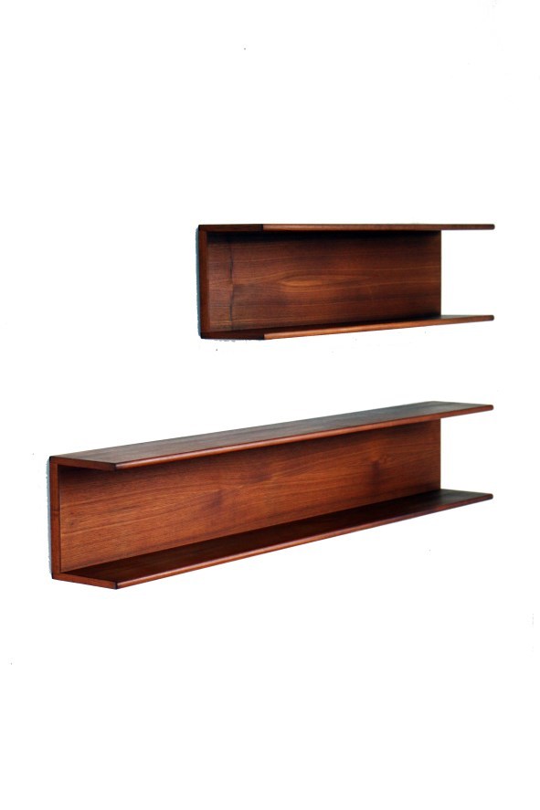 Mid century teak wall shelves / Wandregale / Regale Vintage Galore