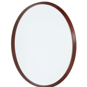 Round mid century wall mirror / Danish modern design