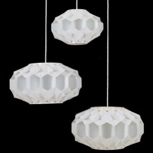 "Facett" Hängeleuchten von Lars Schiøler for Hoyrup / Hoyruplight / 60er / 70er / Mid Century Danish Modern Design / Lampen