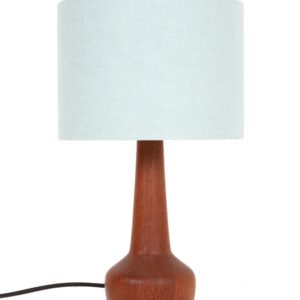 Mid century Teak-Tischleuchte / Danish modern design / 60er / 70er-Jahre