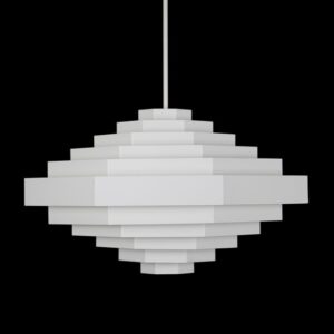 Riesige Spectral "Octaform" Hängeleuchte / Mid Century Modern Design / Postmodern