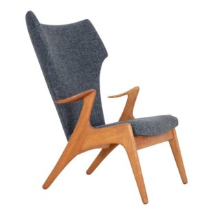 Voll restaurierter Kurt Østervig "Wing Chair" Sessel / Mid Century Danish Modern Design / 50er / 60er-Jahre