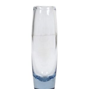 Handmade glass vase by Per Lütken for Holmegaard / "Akva" / "Rondo" / Mid-century Danish modern design