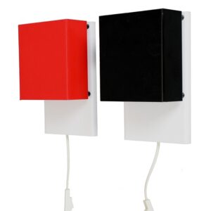 2er-Set postmoderne Wandleuchten / Danish Modern Design / 70er / 80er-Jahre