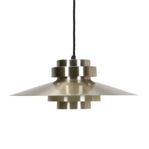 Mid-century pendant lamp in brass/gold finish / Danish modern design / Space Age / 1960s / 1970s