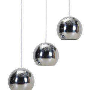 Set of 3 original Louis Poulsen / Verner Panton “Topan” pendant lamps / mid-century Danish modern design / 1960s / 1970s