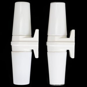 IFÖ / Sigvard Bernadotte „6060“ Wandleuchte / Keramik / Glas / Badezimmer / Lampe / Mid Century Modern Design / 60er-Jahre