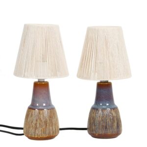 Set of 2 Søholm / Svend Aage Jensen “Manilla” table lamps / Ceramic / Mid-century / Danish modern design / 3305 / 1960s / 1970s