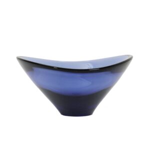 Handgearbeitete blaue Obstschale von Per Lütken für Holmegaard / 50er / 60er / Mid Century Danish Modern Design