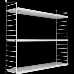 Original String-Regal / Kajsa + Nisse Strinning / mid century modern design / weiß / 75x80x20cm