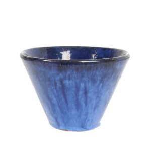 Handglasierter Mid Century Blumentopf von TDV / Pflanztopf / Übertopf / 60er / 70er