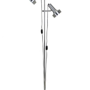 Danish Modern Design Doppelspot-Stehleuchte / Leseleuchte / Aluminium / 70er-80er-Jahre / Stehlampe