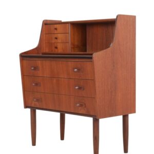 Mid-Century Teak Bureau / Secretary Desk / Danish Modern Design / 1960s