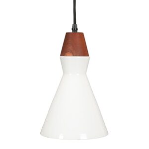 Teak / Opalglas-Hängelampe / Mid Century Danish Modern Design / 60er