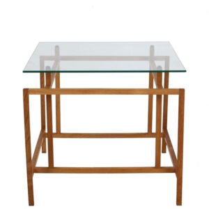 Danish Modern Henning Nørgaard Couchtisch / Beistelltisch / Eiche / Glas / 70er-Jahre