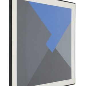 Large Peder Meinert serigraphy #2 in a black aluminum frame / abstract composition / Danish modernism