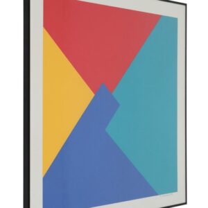 Large Peder Meinert serigraphy #3 in a black aluminum frame / abstract composition / Danish modernism