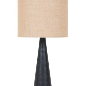 Seltene schwarze Theodor Skjøde Knudsen Tischleuchte / Skjern / Mid Century Danish Modern Design / 60er / 70er