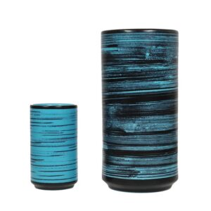 Mid Century Knabstrup Keramik-Vase / Danish Modern Design / 60er / 70er / türkis