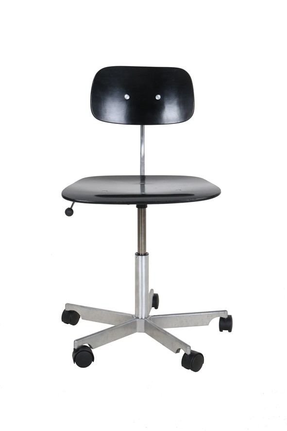 Verstellbarer Fritz Hansen / Kevi Bürostuhl von Jørgen Rasmussen / schwarz / Mid Century Danish Modern Design