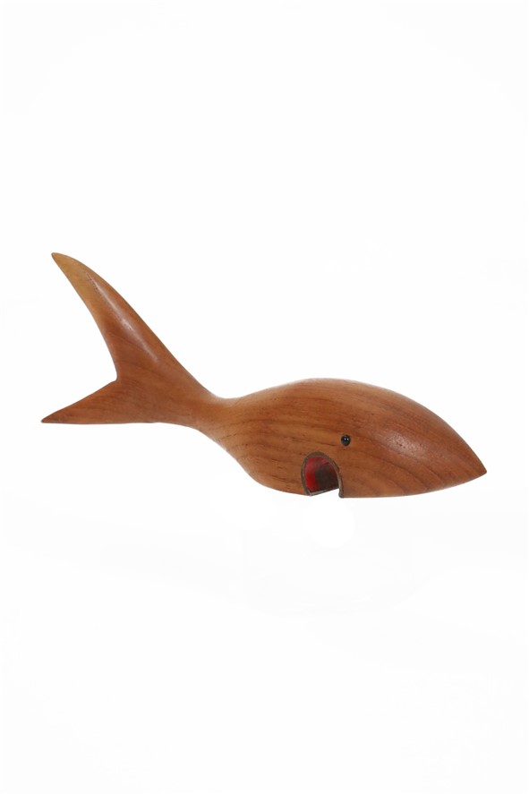 Dänischer „Fisch“ Teak-Flaschenöffner / Mid Century / Skulptural / 60er-Jahre