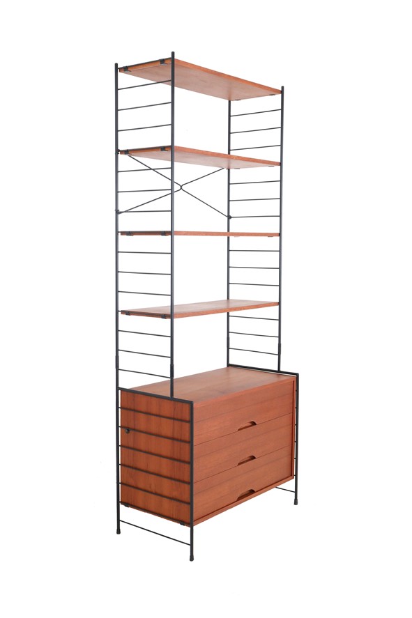 Mid Century Teak-Regalsystem von WHB / 60er-Jahre / Standregal / Regal / freistehend