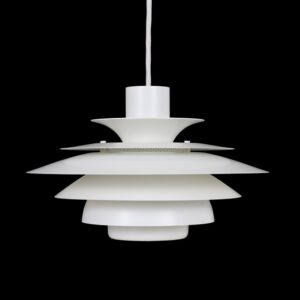 Jeka “Verona” Multilayer Pendant Lamp / Danish Modern Design / Kurt Wiborg / 1980s