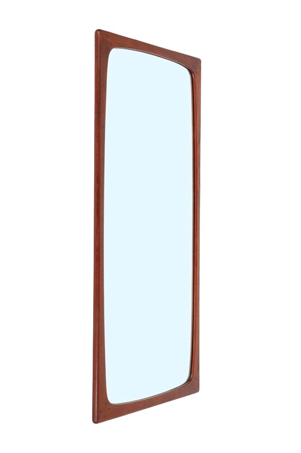 Großer Mid Century Teak-Spiegel / Asbjørn Møbler / Danish Modern Design / 60er-Jahre