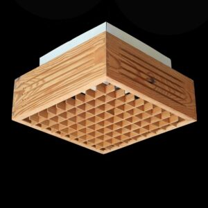 Seltene Kiefernholz-Deckenleuchte von Nordlux / 70er-Jahre / Danish Modern Design
