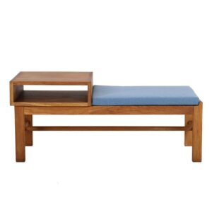Minimalistische Mid Century Telefonbank / Lesebank / Eiche / Danish Modern Design / Bank / 60er / 70er