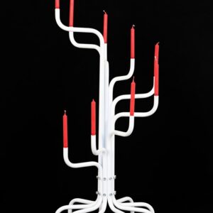 Big David Klein-Saks candleholder / white / Danish Postmodern Design / 1980s