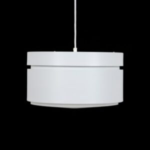 Große dänische Space Age Hängelampe / 70er / Mid Century Modern Design / weiß