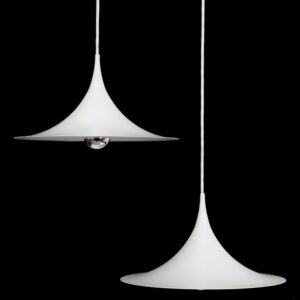 Set of 2 Fog & Mørup “Semi” 38-cm Pendant Lamps / Torsten Thorup / Claus Bonderup / Danish Modern Design