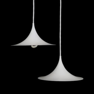 Set of 2 Fog & Mørup “Semi” 25-cm Pendant Lamps / Torsten Thorup / Claus Bonderup / Danish Modern Design
