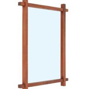 Mid Century Teak-Wandspiegel / Danish Modern Design / 60er-Jahre / Spiegel