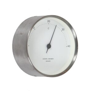 Thermometer by Henning Koppel for Georg Jensen / Danish Modern Design / brushed