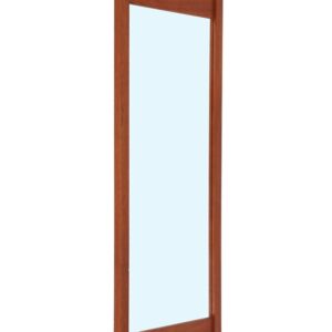 Minimalistischer Mid Century Teak-Wandspiegel / Danish Modern Design / 60er / 70er-Jahre / Spiegel
