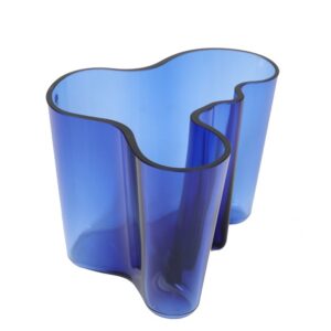 Große Iittala / Alvar Aalto „3030“ / „Savoy“ Vase / kobaltblau / Mid Century Modern Design
