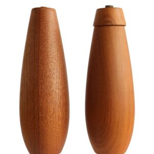 Restored Teak Pepper Crusher / Mill & Salt Shaker Set by Wiggers / 1960s / Mid Century Danish Modern Design