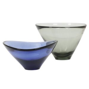 Handgearbeitete Glas-Obstschalen von Per Lütken für Holmegaard / 50er / 60er / Mid Century Danish Modern Design