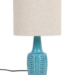 Ceramic Table Lamp “1038” by Einar Johansen for Søholm / Rare Color / Turquoise / Mid-Century / Danish Modern Design / 1960s / 1970s