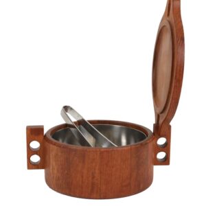 Mid-Century Teak Ice Bucket by Birgit Krogh for Woodline / Danish Modern Design / 1960s / 1970s